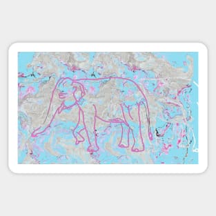 Pink Elephants Sticker